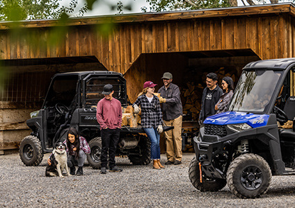Family together near their Ranger SP 570