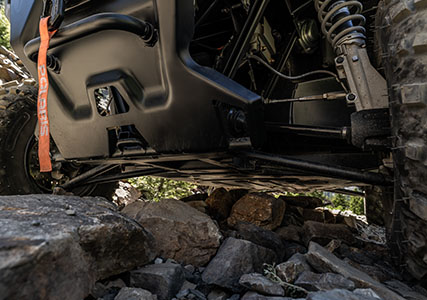 Full body skid plate featured on the Ranger SP 570