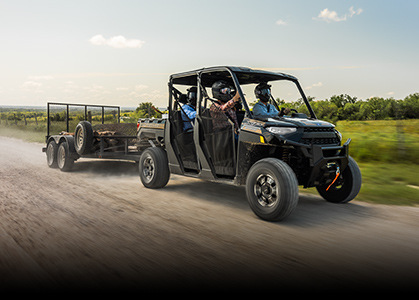 RZR XP Trails and Rocks edition racing on a hill