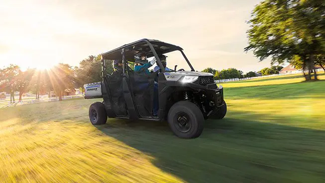 ranger crew sp 570 cruising in a field