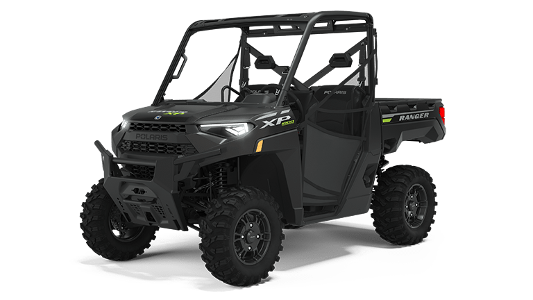 2023 Polaris RANGER XP 1000 Premium Super Graphite with Lifted Lime Accents