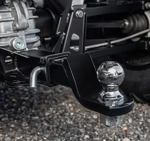 Standard 2-inch hitch receiver on a 2025 Polaris RANGER 570 Full-Size UTV.