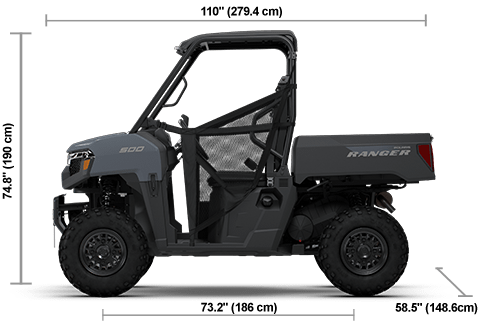 Specs: 2026 Polaris RANGER 500 Stealth Gray