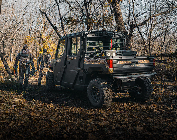 Explore the Hunt accessory package for 2026 Polaris RANGER XP 1000 UTVs.