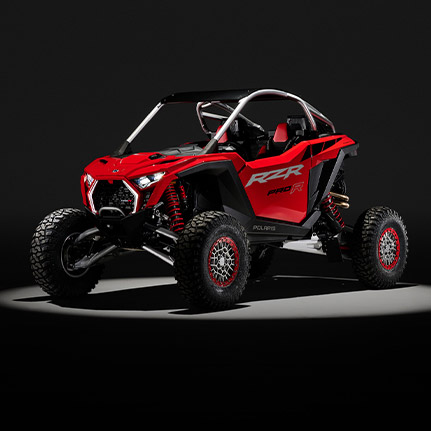 Explore the 2026 Polaris RZR Pro R side-by-side.
