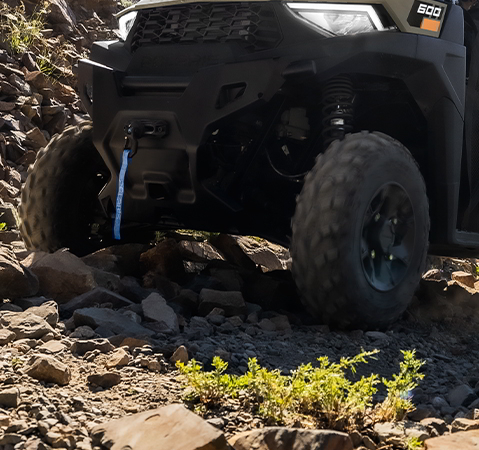 Under-seat storage inside a 2027 Polaris RANGER 600 NorthStar UTV.
