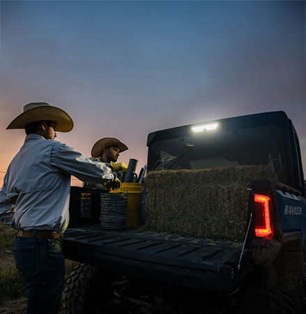 Rear work light on a 2027 Polaris RANGER XD 1500 NorthStar Extreme Duty UTV.