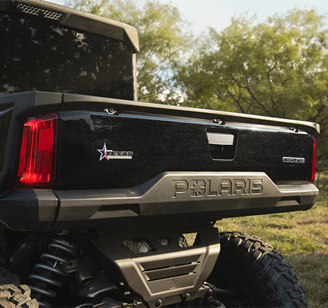 Insignias exclusivas de Texas en el UTV de uso extremo Polaris RANGER XD 1500 NorthStar Texas Edition 2027.