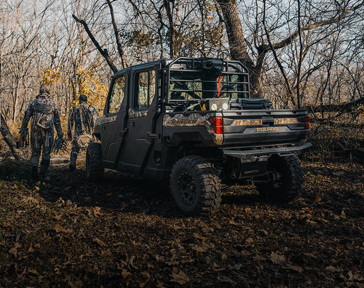 Explore accessories from the Hunt Package for the 2027 Polaris RANGER XP Kinetic electric UTV.