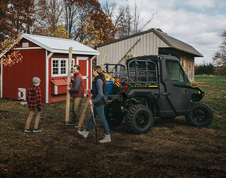 Explore accessories from the Property Maintenance Package for the 2027 Polaris RANGER XP Kinetic electric UTV.
