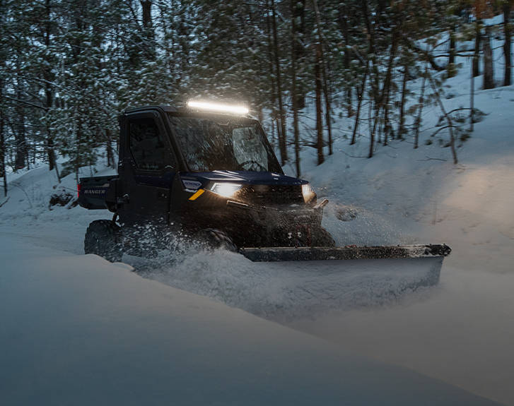 Explore accessories from the Winter Package for the 2027 Polaris RANGER XP Kinetic electric UTV.
