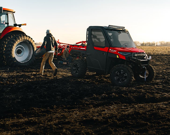 Explore accessories from the Farm & Ranch Package for the 2027 Polaris RANGER XP 1000 NorthStar enclosed UTV.
