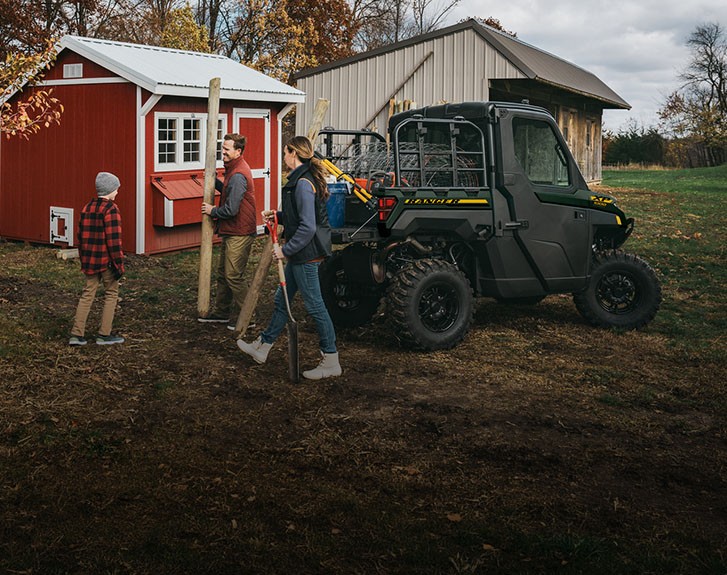 Explore accessories from the Property Maintenance Package for the 2027 Polaris RANGER XP 1000 NorthStar enclosed UTV.