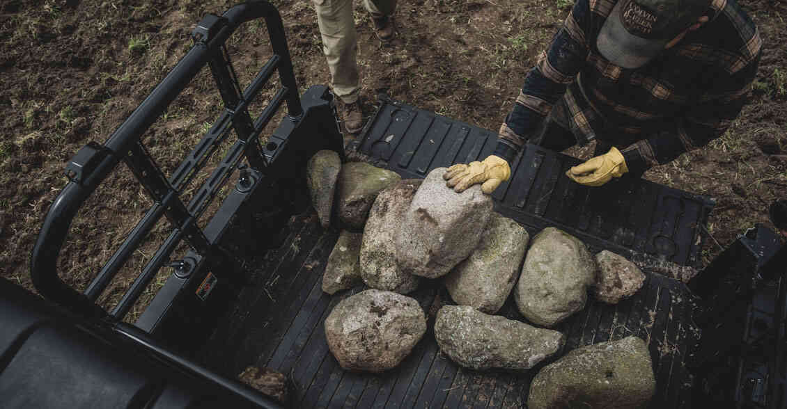 Clearing Rocks for Planting | Polaris RANGER