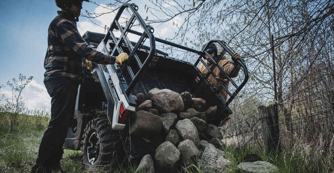 Clearing Rocks for Planting | Polaris RANGER