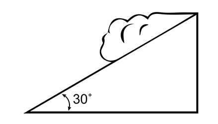 30 degrees slope