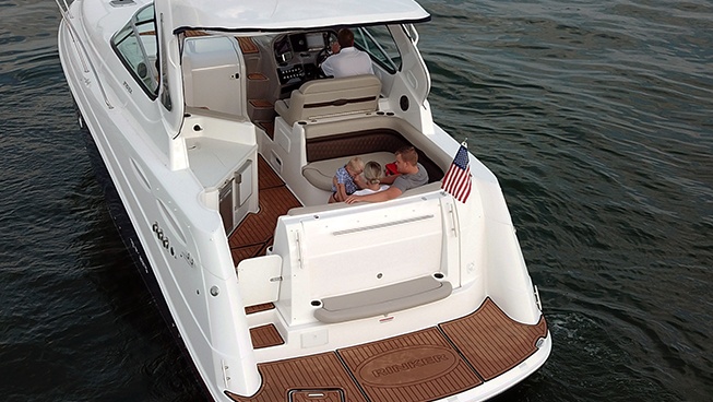 Pic of the back deck of the boat