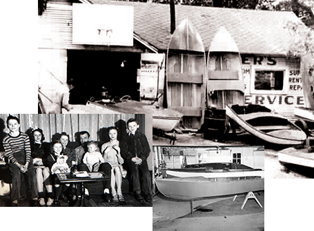 Collage of boat pics