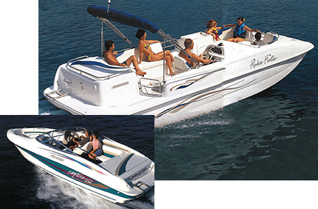 Collage of boat pics from the '90s