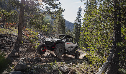 RZR Pro XP 4 on a rocky trail