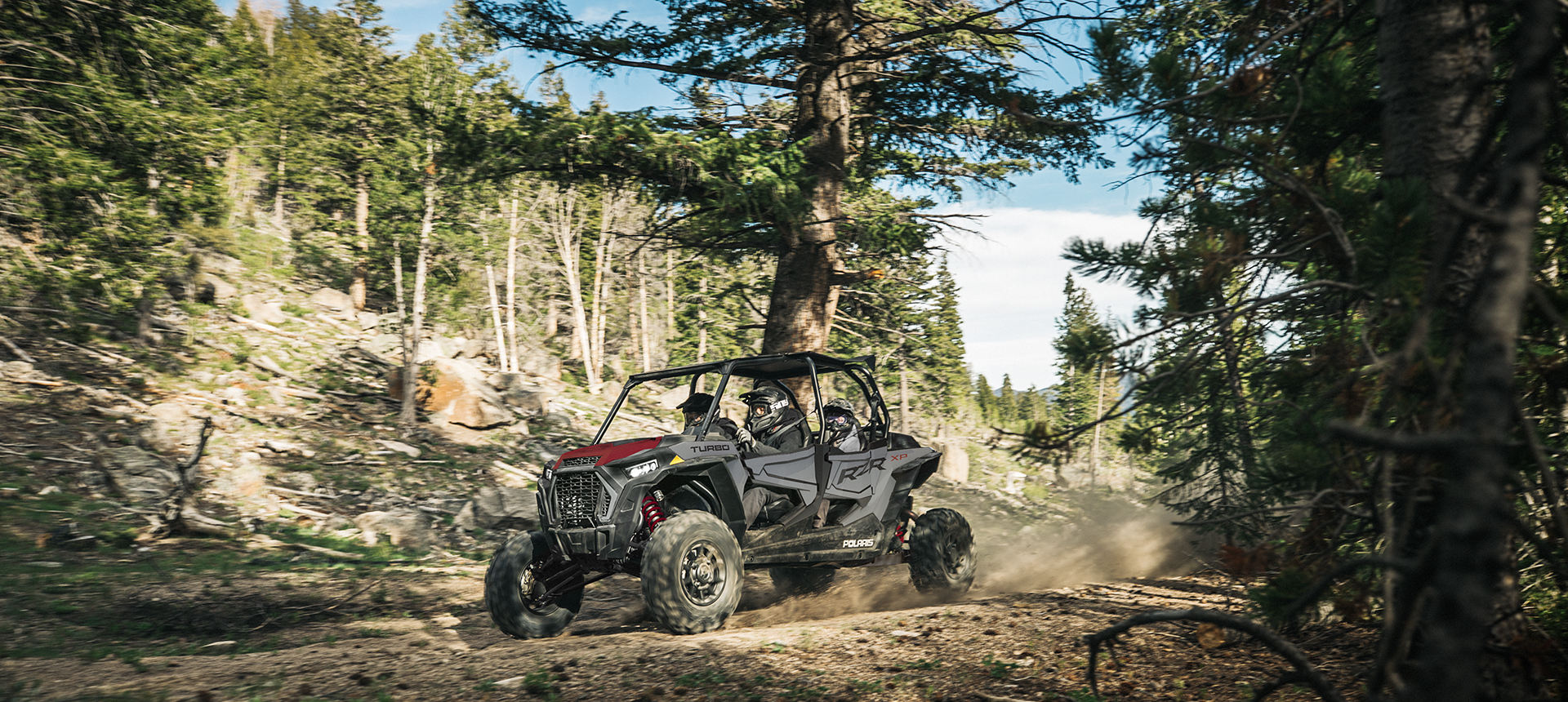 RZR XP 4 Turbo trail riding