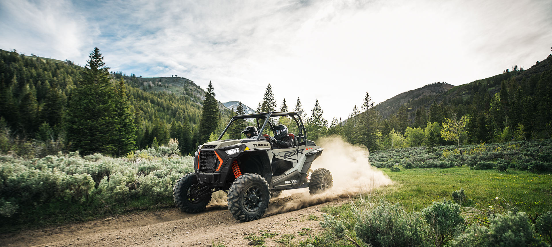 RZR XP 4 Turbo across the road