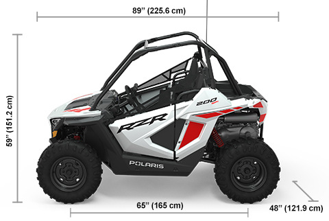 RZR 200 EFI White Lightning Specifications