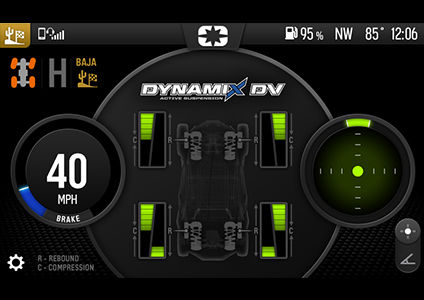 panel de control dynamix dv modo baja en el polaris rzr pro r 4 side by side