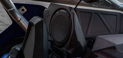 audio fostage rockford en un polaris rzr pro r 4 side by side