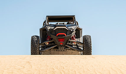 74 inch stance of the polaris rzr pro r