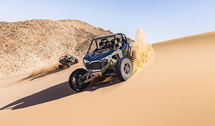 polaris rzr turbo r 4 tearing up the desert with its 181 hp turbo charged engine