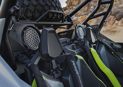 Speakers in the RZR Turbo R