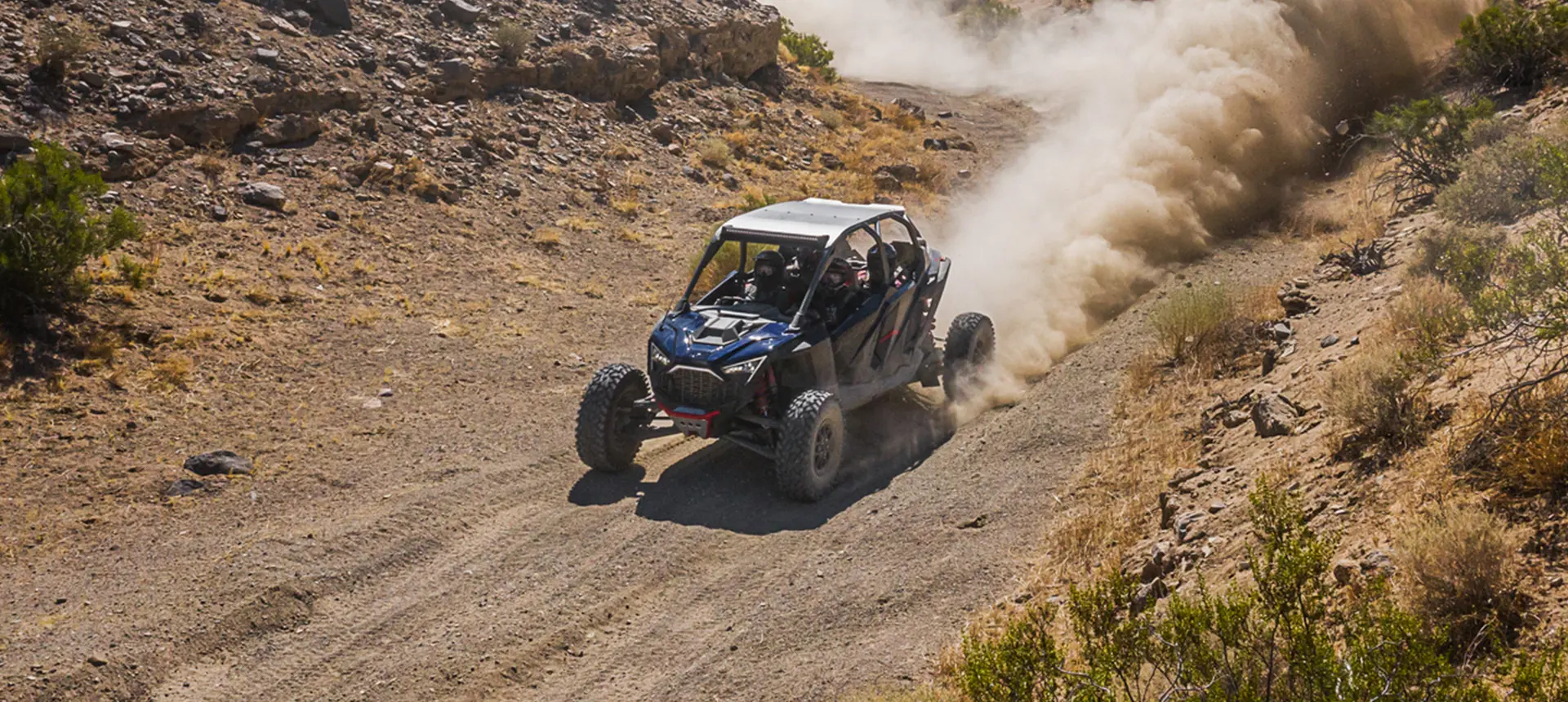 rzr pro r 4 side by side cruising a desert trail