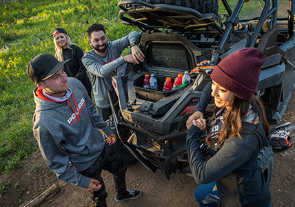 Polaris RZR Pro XP with a 23 QT rear cooler