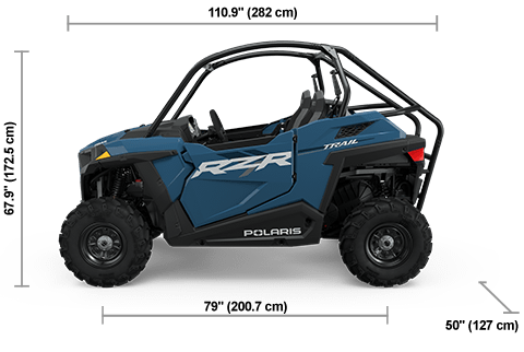 Specs: 2025 Polaris RZR Trail Sport Zenith Blue