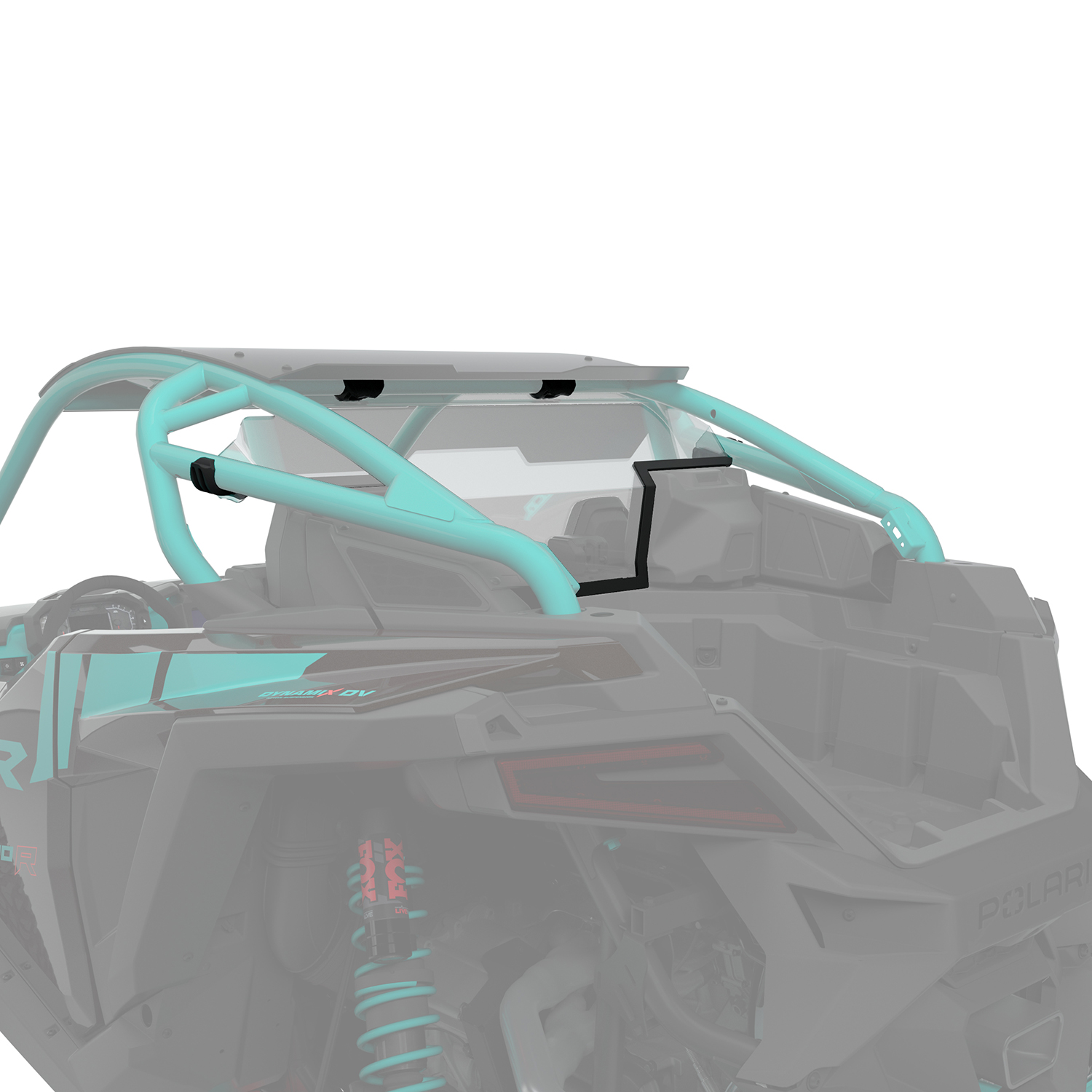 Lock & Ride Rear Window, Polycarbonate, for 2-Seat RZR SxS