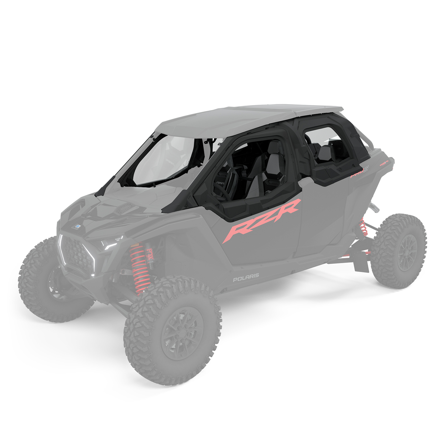 Zip Window Upper Doors for RZR PRO XP 4, Front & Rear, Poly, Set of 2 ...