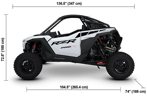 Specs: Polaris RZR Pro R Ultimate White Crystal | Polaris