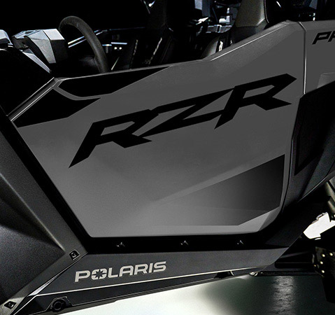 Close-up of the solid door featured on the 2026 Polaris RZR Pro S side-by-side.