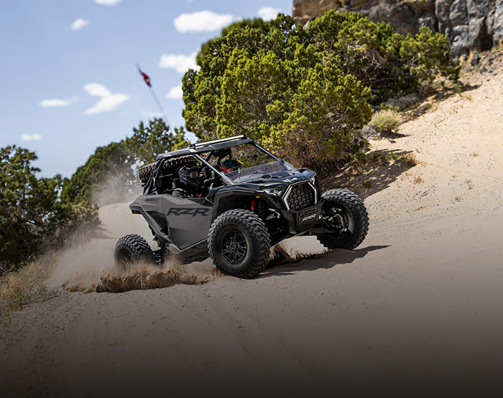 View the Desert Package for the 2026 Polaris RZR Pro S SxS.