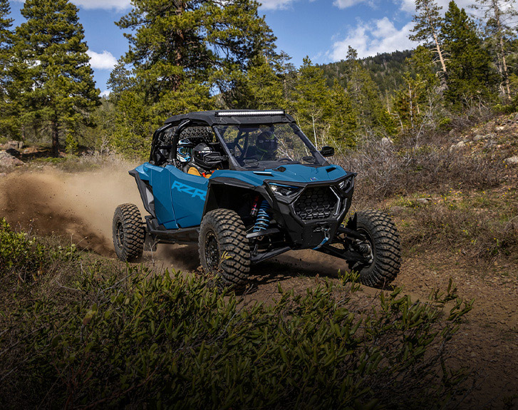 View the Rugged Trail Package for the 2026 Polaris RZR Pro S SxS.