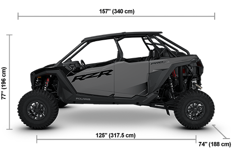 Specs: 2026 Polaris RZR Pro S 4 Ultimate Slate Gray