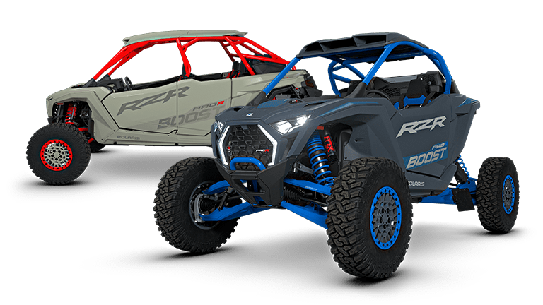 Explore los Side-by-Side Polaris RZR Pro R Boost de 2027.