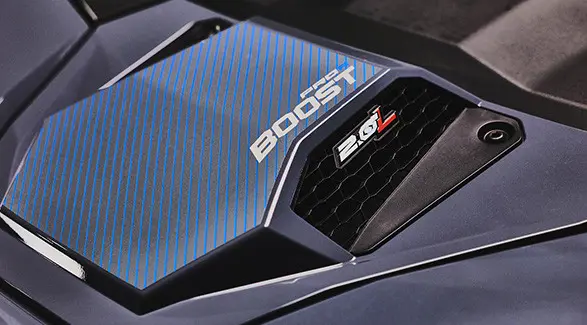 Hood vents on a 2027 Polaris RZR Pro R Boost side-by-side.