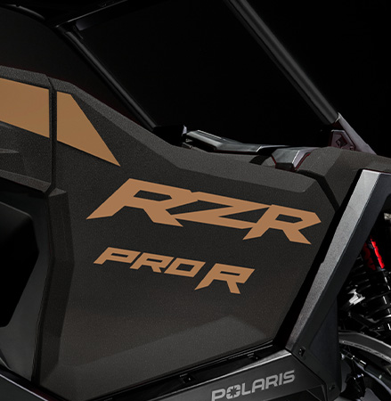 Solid half doors on a 2027 Polaris RZR Pro R side-by-side.