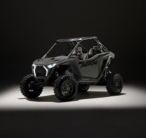 Side profile of a 2027 Polaris RZR Pro XP side-by-side showcasing it's elevated exterior style.