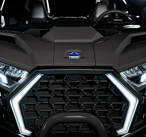 Dual hood scoops on a 2027 Polaris RZR Pro XP side-by-side.