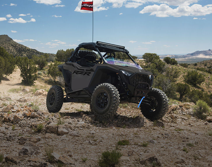 Explore accessories from the Backcountry Package for the 2027 Polaris RZR Pro XP side-by-side.