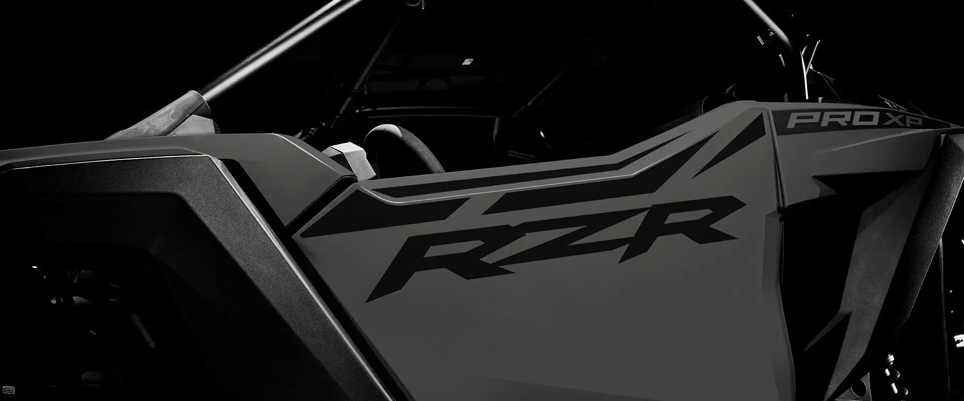 Half doors on a 2027 Polaris RZR Pro XP side-by-side.