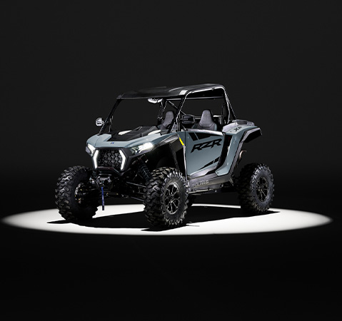 A 2027 Polaris RZR XP Ultimate side-by-side showcasing its bold elevated exterior styling.